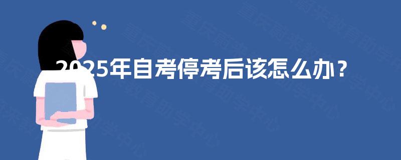 2025年自考停考后该怎么办？