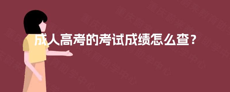 成人高考的考试成绩怎么查? 成人高考的考试成绩怎么查?