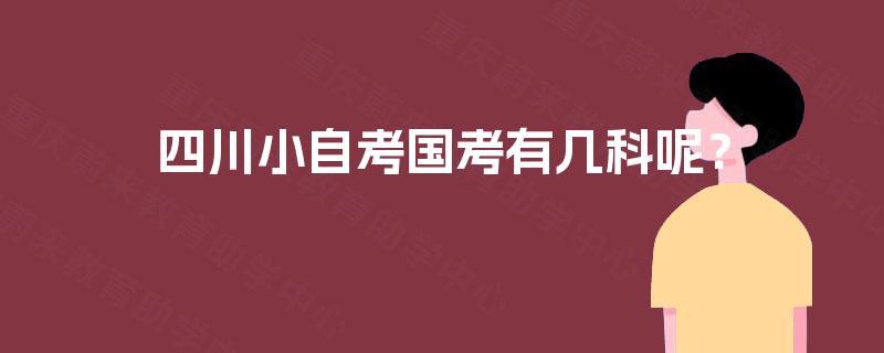 四川小自考国考有几科呢? 四川小自考国考有几科呢?