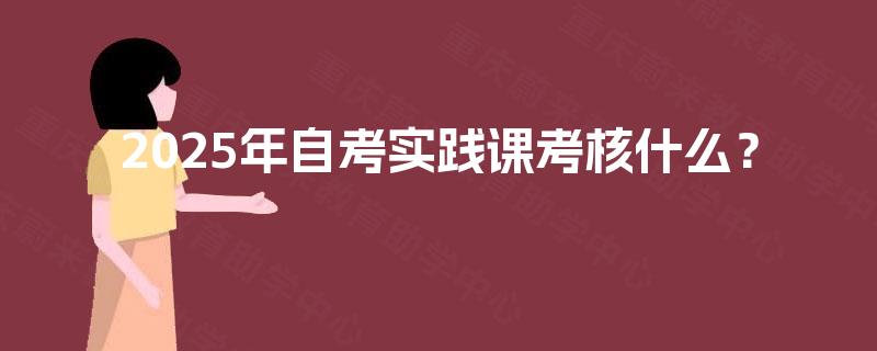 2025年自考实践课考核什么？