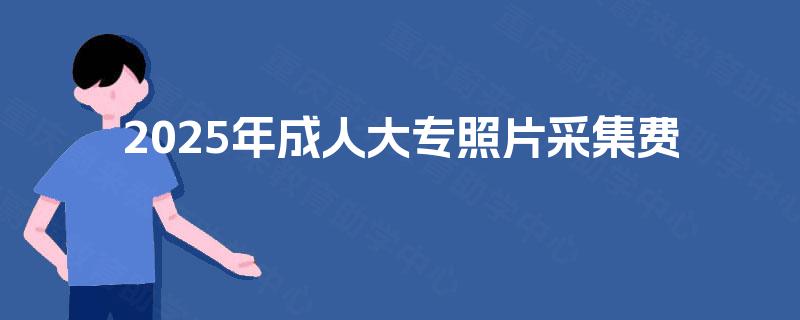 2025年成人大专照片采集费