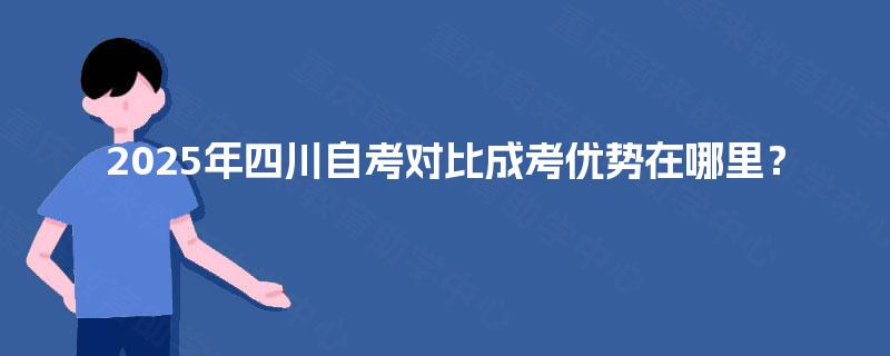 2025年四川自考对比成考优势在哪里? 2025年四川自考对比成考优势在哪里?