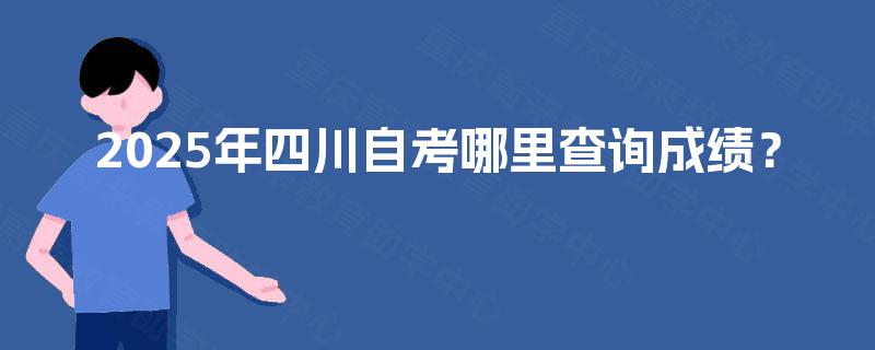 2025年四川自考哪里查询成绩？