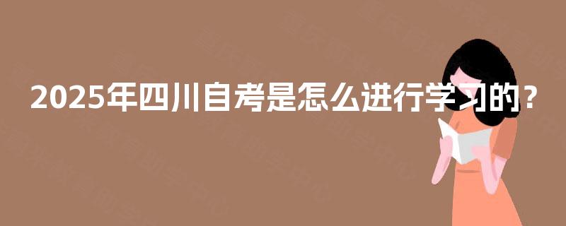 2025年四川自考是怎么进行学习的? 2025年四川自考是怎么进行学习的?