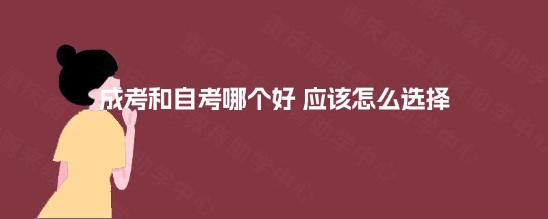 成考和自考哪个好 应该怎么选择 成考和自考哪个好 应该怎么选择