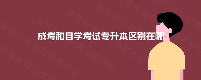成考和自学考试专升本区别在哪