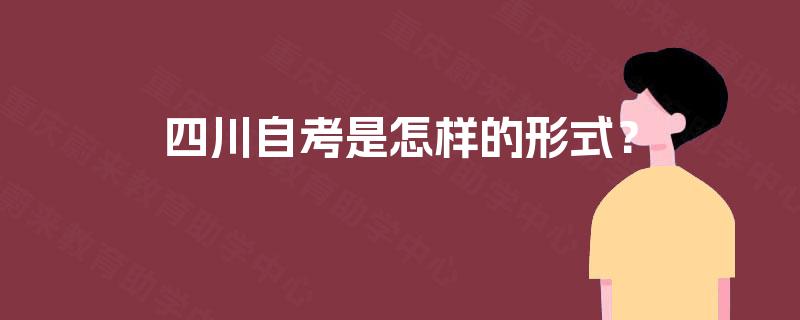 四川自考是怎样的形式？