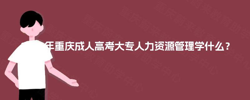 2025年重庆成人高考大专人力资源管理学什么? 2025年重庆成人高考大专人力资源管理学什么?