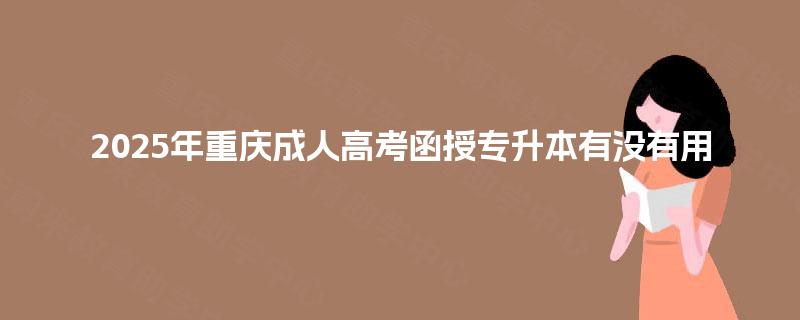 2025年重庆成人高考函授专升本有没有用 2025年重庆成人高考函授专升本有没有用