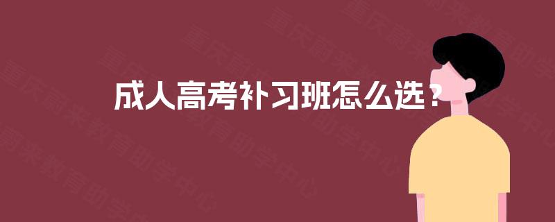 成人高考补习班怎么选？