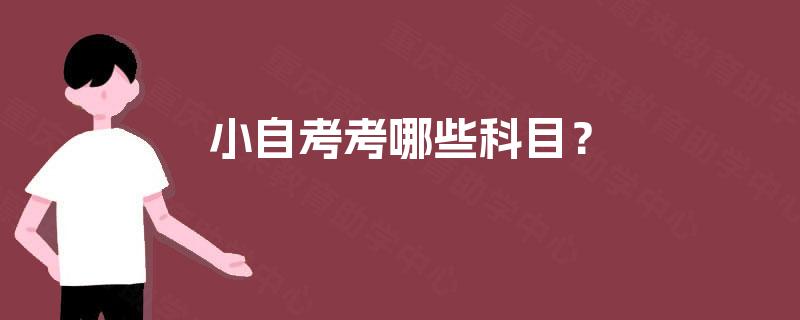小自考考哪些科目? 小自考考哪些科目?