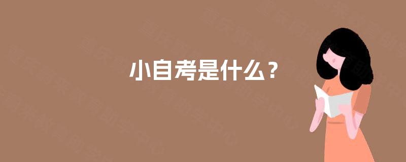小自考是什么？