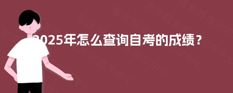 2025年怎么查询自考的成绩？
