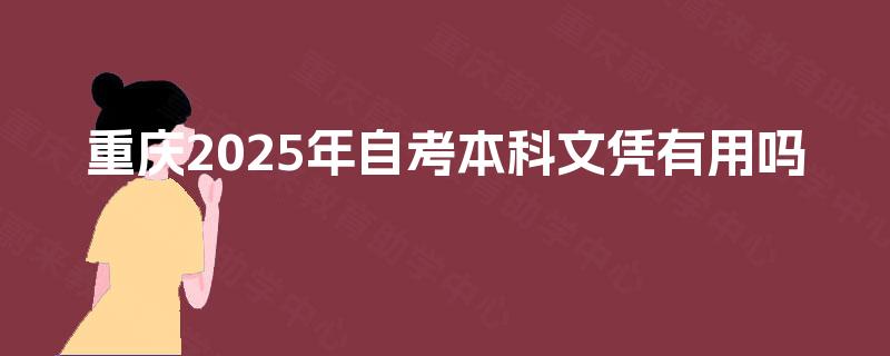 重庆2025年自考本科文凭有用吗