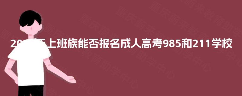2025年上班族能否报名成人高考985和211学校