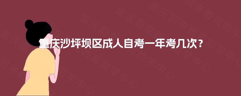 重庆沙坪坝区成人自考一年考几次? 重庆沙坪坝区成人自考一年考几次?