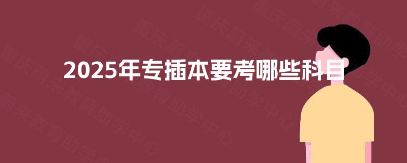 2025年专插本要考哪些科目 2025年专插本要考哪些科目