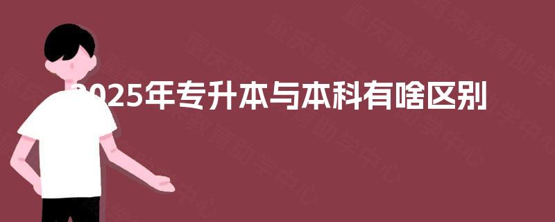 2025年专升本与本科有啥区别 2025年专升本与本科有啥区别
