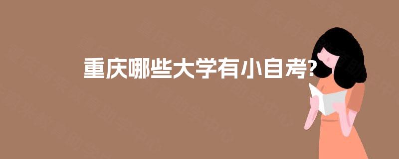 重庆哪些大学有小自考? 重庆哪些大学有小自考?