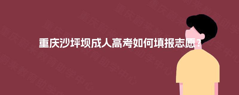 重庆沙坪坝成人高考如何填报志愿? 重庆沙坪坝成人高考如何填报志愿?